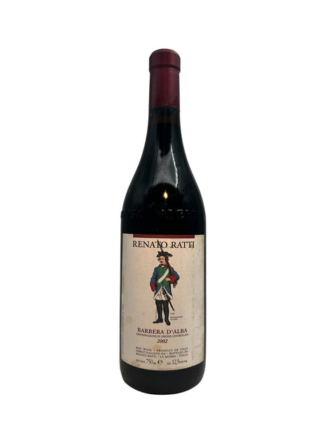 Flasche Barbera d'Alba Renato Ratti 2002 Rotwein