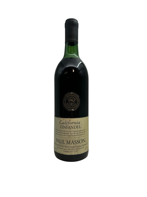 Flasche California Zinfandel Paul Masson 1982