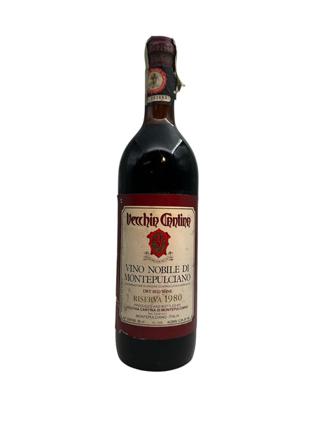 Flasche Vino Nobile di Montepulciano Vecchia Cantina 1980