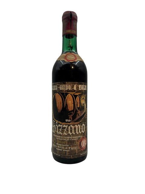 Flasche Gizzano Albare Guido 1962 Rotwein