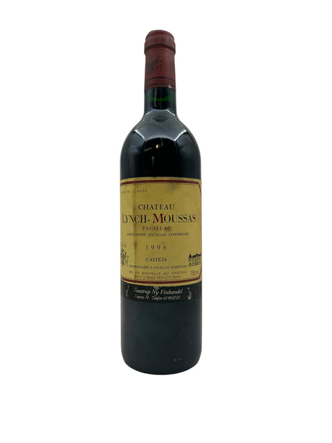 Flasche Lynch-Moussas Château 1996 Rotwein