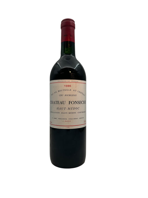 Flasche Rotwein Haut-Médoc Chateau Fonseche 1986