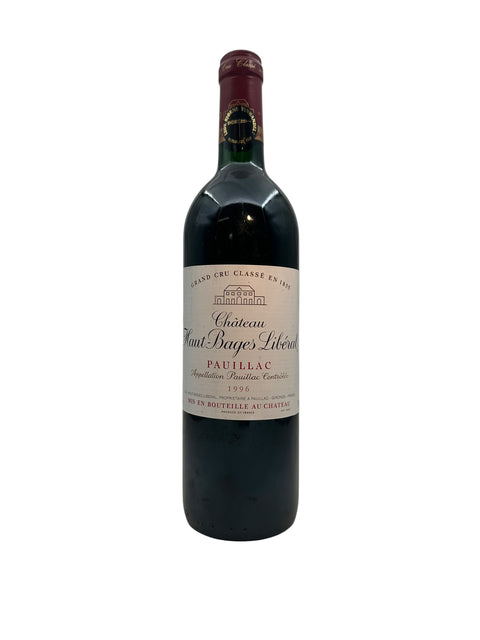 Flasche Rotwein Château Haut-Bages Libéral 1996 aus Pauillac