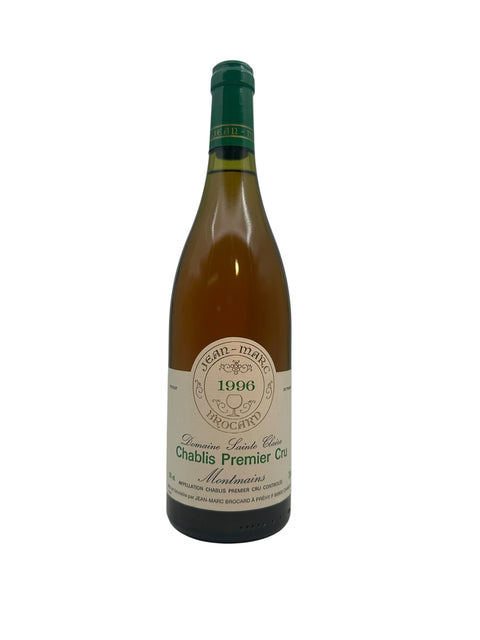 Flasche Chablis Premier Cru Montmains Jean-Marc Brocard 1996