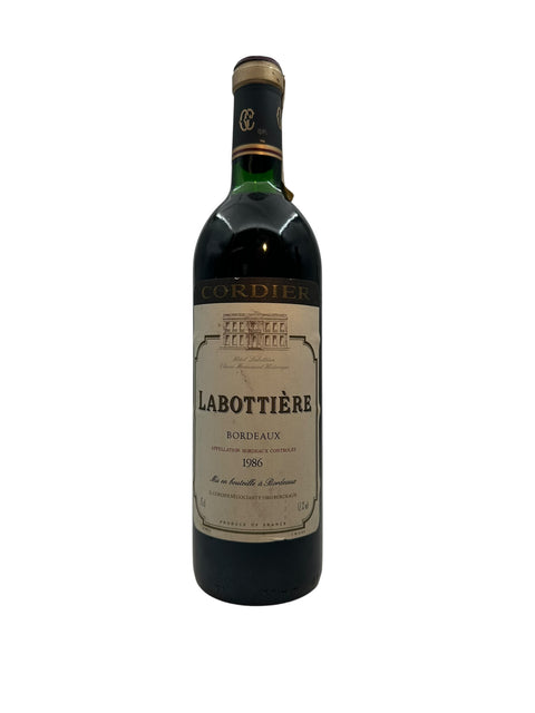 Labotière Cordier 1986 Bordeaux-Rotweinflasche