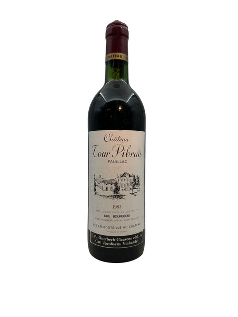 Flasche Rotwein Tour Pibran Château 1983 aus Pauillac