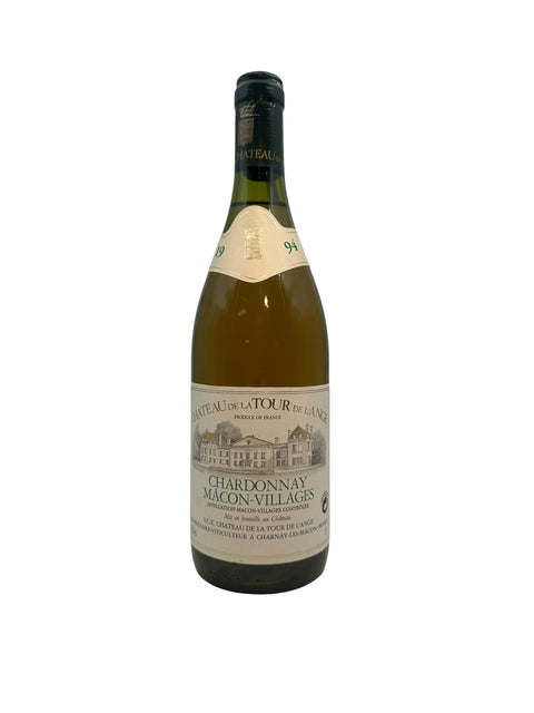 Flasche Chardonnay Château de la Tour de l'Ange 1994 Weißwein