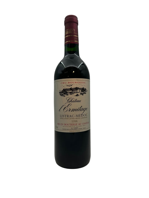 Flasche Château l'Ermitage 1998 aus Listrac-Médoc, Bordeaux