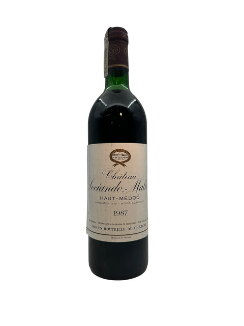 Flasche Château Sociando-Mallet 1987 aus Haut-Médoc