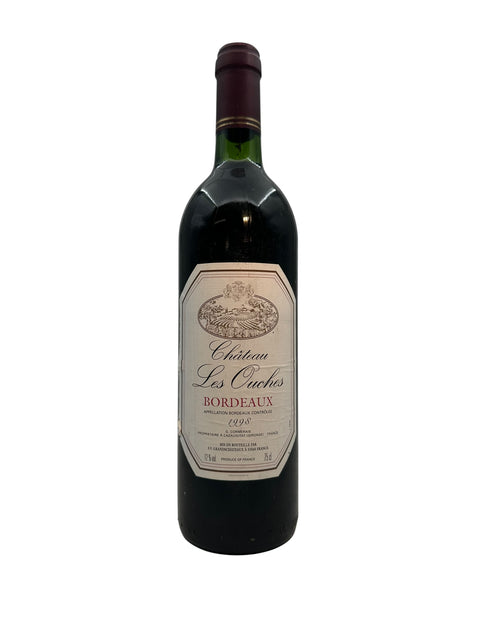 Flasche Bordeaux-Rotwein Château Les Ouches 1998