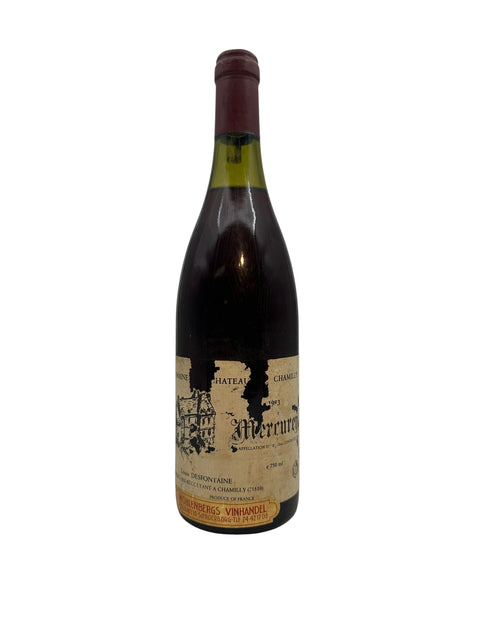 Flasche Rotwein Mercurey Château Chamilly 1993