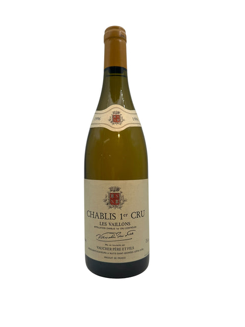 Flasche Chablis 1er Cru Les Vaillons 1996 von Vaucher Père et Fils