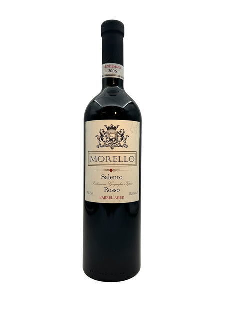 Bouteille de vin rouge Morello Salento 2006