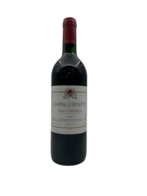 Flaske af Chateau L'Escalette 1990 fra Haut-Médoc