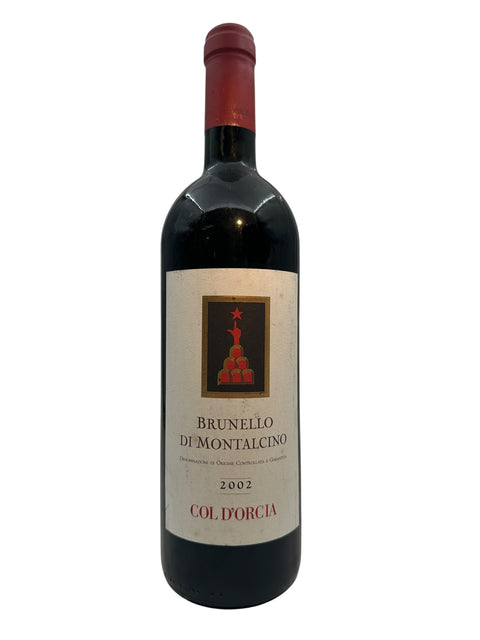 Flaske af Brunello di Montalcino Col d'Orcia 2002