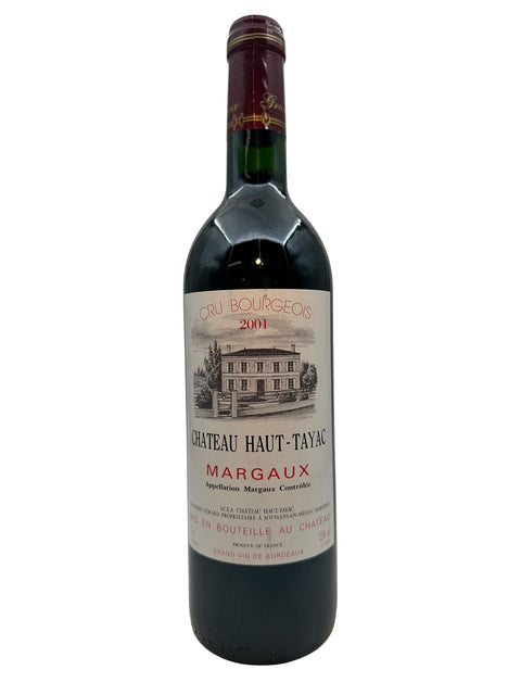 Flaske af Chateau Haut-Tayac Margaux 2001 rødvin