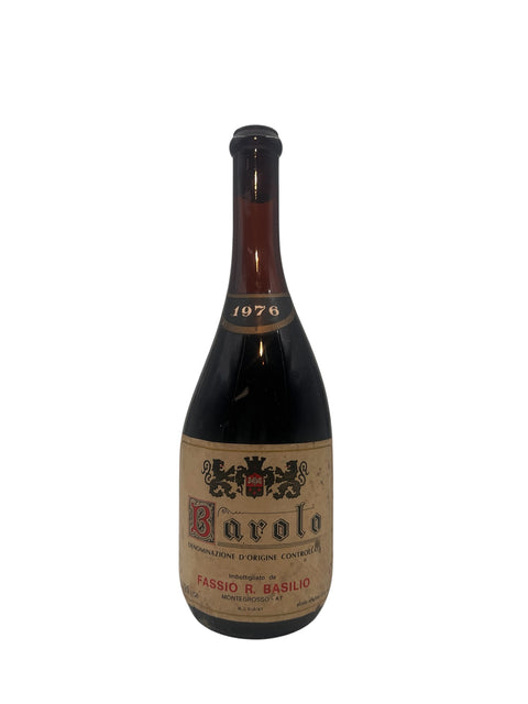 Vin rouge Barolo de Fassio R. Basilio millésime 1976