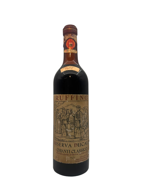 Flasche Riserva Ducale Ruffino 1971 Chianti Classico Rotwein