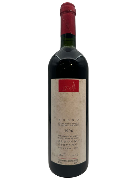 Flasche Rotwein Roero Almondo Giovanni 1996