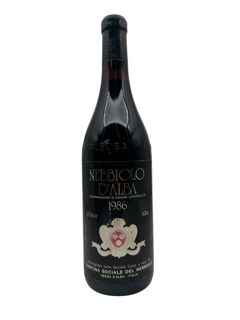 Bouteille de Nebbiolo d'Alba 1986 de Cantina Sociale del Nebbiolo