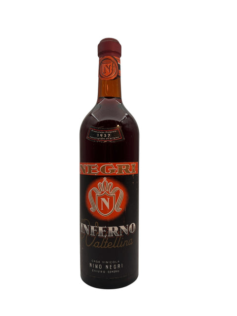 Bouteille de vin rouge Inferno Nino Negri 1957