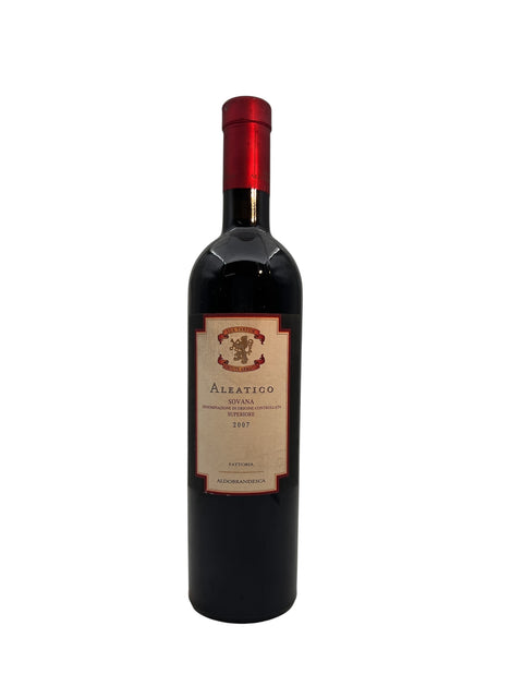 Bouteille de vin rouge Aleatico Fattoria Aldobrandesca 2007