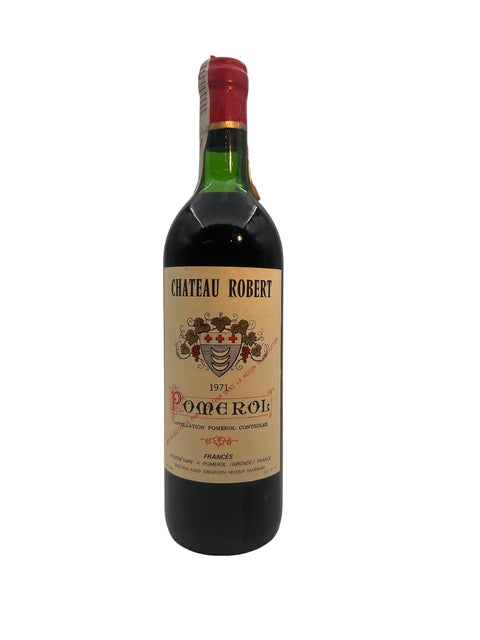 Bouteille de Pomerol Château Robert 1971