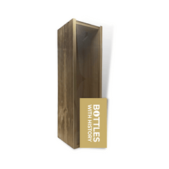 Geschenkbox und Grußkarte aus Holz